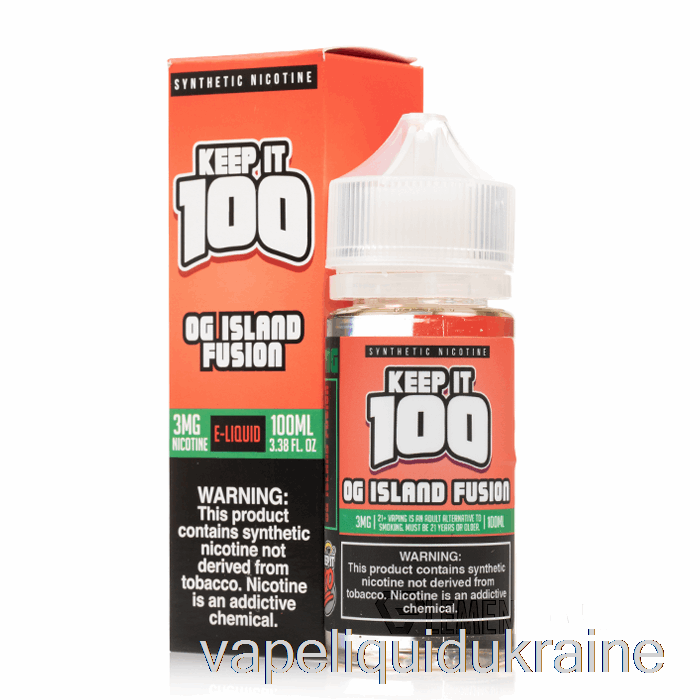 Vape Ukraine Fusion - Keep It 100 E-Liquid - 100mL 0mg